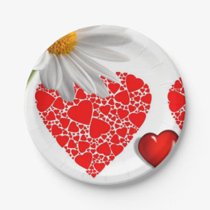 Papieren borden Valentijnsdag Bordje