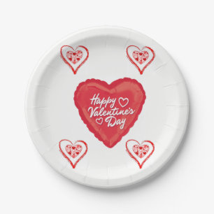 Papieren borden Valentijnsdag Bordje