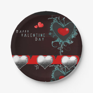 Papieren borden Valentijnsdag Bordje