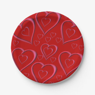 Papieren borden Valentijnsdag Bordje