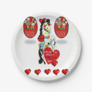 Papieren borden Valentijnsdag Bordje