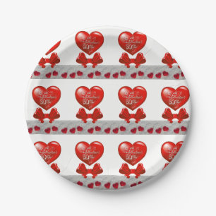 Papieren borden Valentijnsdag Bordje