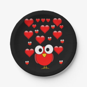 Papieren borden Valentijnsdag Bordje