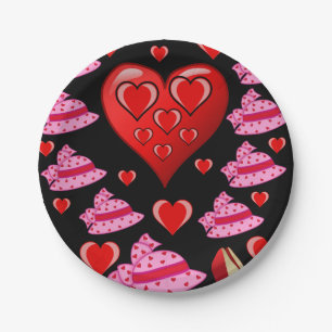 Papieren borden Valentijnsdag Bordje
