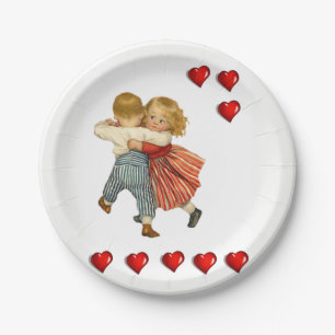 Papieren borden Valentijnsdag Bordje