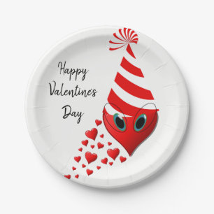 Papieren borden Valentijnsdag Bordje