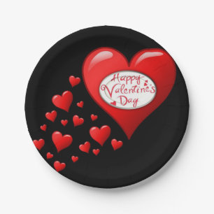 Papieren borden Valentijnsdag Bordje