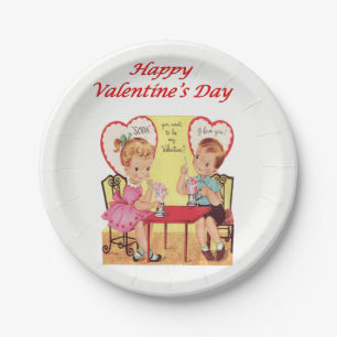 Papieren borden Valentijnsdag Bordje
