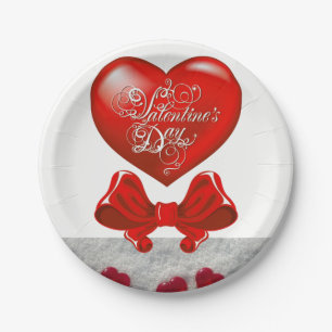 Papieren borden Valentijnsdag Bordje