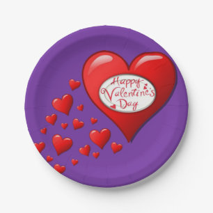 Papieren borden Valentijnsdag Bordje