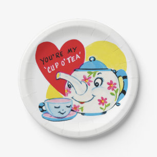 Papieren borden Valentijnsdag Bordje