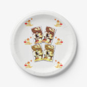 Papieren borden Valentijnsdag Papieren Bordje (Voorkant)