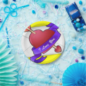 Papieren borden Valentijnsdag Papieren Bordje (Feest)