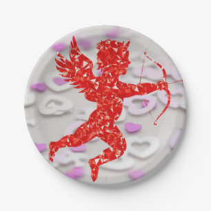 Papieren borden Valentijnsdag Papieren Bordje