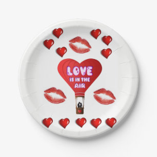 Papieren borden Valentijnsdag Papieren Bordje