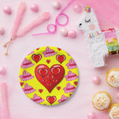 Papieren borden Valentijnsdag Papieren Bordje (Feest)