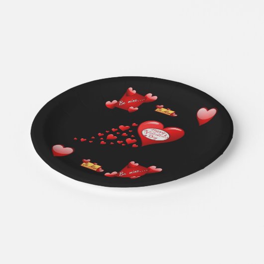 Papieren borden Valentijnsdag Papieren Bordje (Gekanteld)