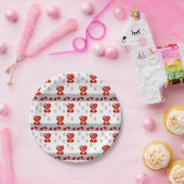 Papieren borden Valentijnsdag Papieren Bordje (Feest)