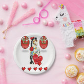 Papieren borden Valentijnsdag Papieren Bordje (Feest)