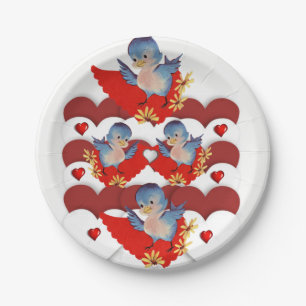 Papieren borden Valentijnsdag Papieren Bordje