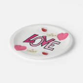 Papieren borden Valentijnsdag Papieren Bordje (Gekanteld)