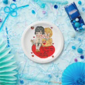 Papieren borden Valentijnsdag Papieren Bordje (Feest)