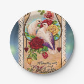 Papieren borden Valentijnsdag Papieren Bordje (Voorkant)