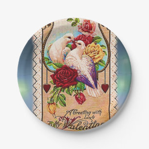 Papieren borden Valentijnsdag Papieren Bordje