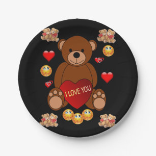 Papieren borden Valentijnsdag Papieren Bordje