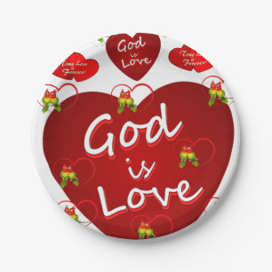 Papieren borden Valentijnsdag Papieren Bordje