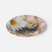 Papieren borden Valentijnsdag, Teddy Bear Papieren Bordje (Gekanteld)