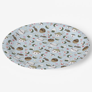 Papieren Borden van Sushi Bordje