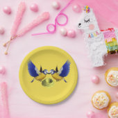 Papieren borden vogel papieren bordje (Feest)