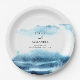 Papieren Borden voor een moderne bruiloft. Papieren Bordje