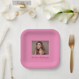 papieren borden voor vrijgezellenfeest bordje