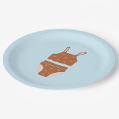 Papieren borden voor zwembadfeestje papieren bordje (Gekanteld)