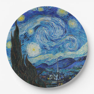 PAPIEREN BORDJE: Van GOGH : Sterrennacht Bordje