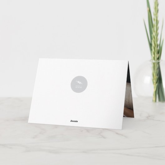 Papieren clips Prettige feestdagen Blue Grids Busi (Achterkant)