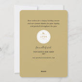 Papieren clips voor vreugde blauw raster feestdagenkaart (Achterkant)