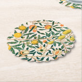 PAPIEREN COASTER : WILLIAM MORRIS : GRANAATAPPEL KARTONNEN ONDERZETTERS (Gekanteld)