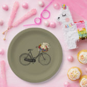 Papieren fietsenstort papieren bordje (Feest)