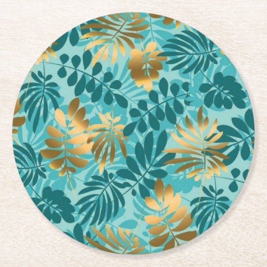 Papieren glazen onderstukken ronde kartonnen onderzetter (Voorkant)