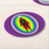 Papieren glazen onderstukken Vermenigvuldigen met  Ronde Kartonnen Onderzetter (Gebogen)