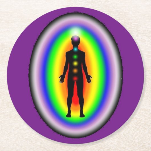 Papieren glazen onderstukken Vermenigvuldigen met  Ronde Kartonnen Onderzetter (Voorkant)