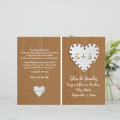 Papieren hart op het programma voor het gevouwen h (Staand voorkant)