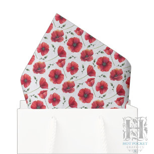 Papieren Klaproos Tissue Papier