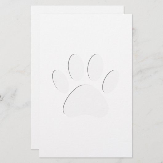 Papieren knippagina's briefpapier (Voorkant / Achterkant)