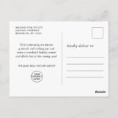 Papieren knippen kerstcadeautje Bedrijfsgroet Briefkaart (Achterkant)