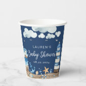 Papieren kopjes met eigen Baby shower Papieren Bekers (Voorkant)