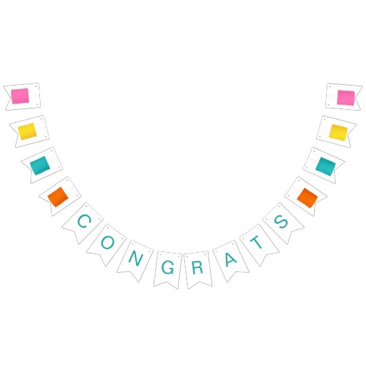 Papieren lantaarn Gefeliciteerd Vlaggetjes (Alle)